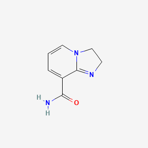 molecular formula C8H9N3O B11919265 2,3-Dihydroimidazo[1,2-a]pyridine-8-carboxamide 