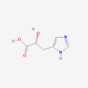 molecular formula C6H8N2O3 B11919350 (R)-2-Hydroxy-3-(1H-imidazol-5-yl)propanoic acid CAS No. 1141479-01-7