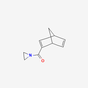 molecular formula C10H11NO B11919393 Aziridin-1-yl(bicyclo[2.2.1]hepta-2,5-dien-2-yl)methanone CAS No. 253333-54-9