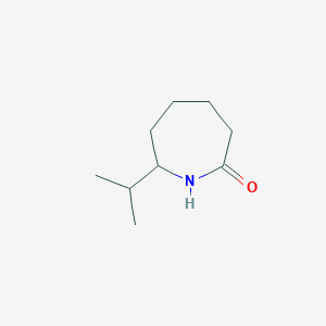 molecular formula C9H17NO B11919419 7-Isopropylazepan-2-one CAS No. 102539-72-0