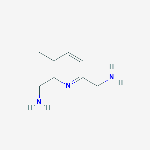 molecular formula C8H13N3 B11919425 (3-Methylpyridine-2,6-diyl)dimethanamine 