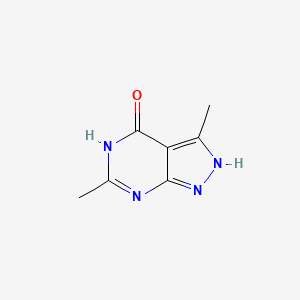 molecular formula C7H8N4O B11919432 3,6-Dimethyl-1H-pyrazolo[3,4-d]pyrimidin-4(5H)-one CAS No. 6291-55-0