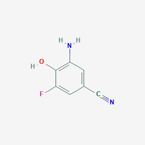molecular formula C7H5FN2O B11919443 3-Amino-5-fluoro-4-hydroxybenzonitrile CAS No. 862730-29-8