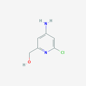 molecular formula C6H7ClN2O B11919463 (4-Amino-6-chloropyridin-2-yl)methanol 
