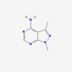 molecular formula C7H9N5 B11919500 1,3-Dimethyl-1h-pyrazolo[3,4-d]pyrimidin-4-amine CAS No. 5346-58-7