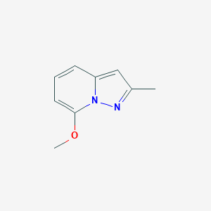 molecular formula C9H10N2O B11919515 7-Methoxy-2-methylpyrazolo[1,5-A]pyridine 