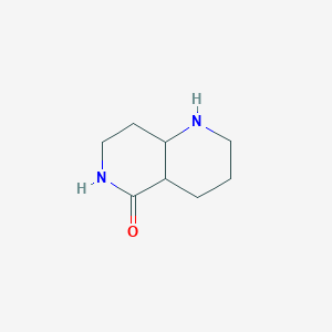 molecular formula C8H14N2O B11919526 Octahydro-1,6-naphthyridin-5(1H)-one 