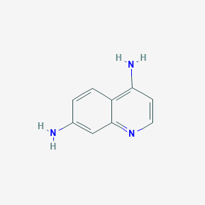 molecular formula C9H9N3 B11919537 Quinoline-4,7-diamine CAS No. 40107-15-1