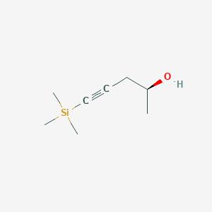 molecular formula C8H16OSi B11919551 (S)-5-(Trimethylsilyl)pent-4-yn-2-ol 