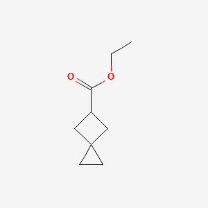 molecular formula C9H14O2 B11919568 Ethyl spiro[2.3]hexane-5-carboxylate CAS No. 342616-10-8