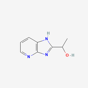 molecular formula C8H9N3O B11919605 1-(1H-Imidazo[4,5-b]pyridin-2-yl)ethanol 