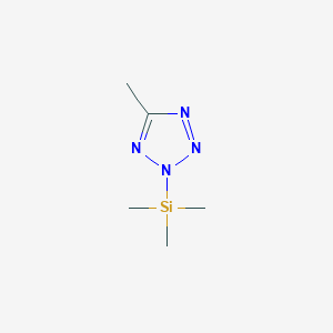 molecular formula C5H12N4Si B11919636 5-Methyl-2-(trimethylsilyl)-2H-tetrazole CAS No. 94111-17-8