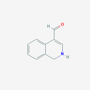 molecular formula C10H9NO B11919683 1,2-Dihydroisoquinoline-4-carbaldehyde 