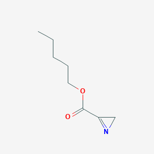 molecular formula C8H13NO2 B11919689 Pentyl 2H-azirine-3-carboxylate 