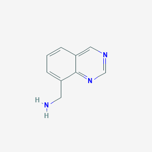molecular formula C9H9N3 B11919697 Quinazolin-8-ylmethanamine 