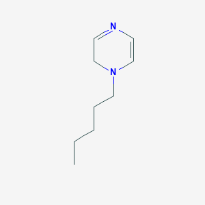 molecular formula C9H16N2 B11919707 1-Pentyl-1,2-dihydropyrazine 