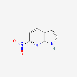 molecular formula C7H5N3O2 B11919718 6-Nitro-1H-pyrrolo[2,3-B]pyridine CAS No. 1060802-95-0