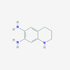 molecular formula C9H13N3 B11919744 1,2,3,4-Tetrahydroquinoline-6,7-diamine 