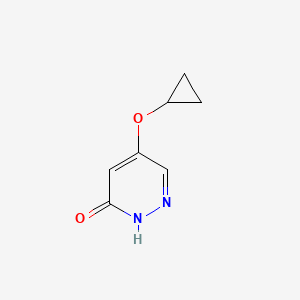 molecular formula C7H8N2O2 B11919755 5-cyclopropoxypyridazin-3(2H)-one CAS No. 1346697-81-1
