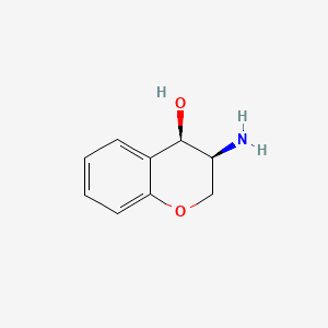 molecular formula C9H11NO2 B11919828 4-Chromanol, 3-amino-, (Z)- CAS No. 33607-87-3