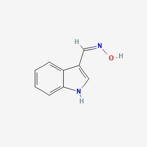 molecular formula C9H8N2O B11919863 3-Indolaldehyde Oxime CAS No. 40747-05-5