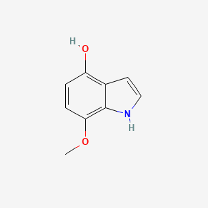 molecular formula C9H9NO2 B11919873 7-methoxy-1H-indol-4-ol 