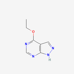 molecular formula C7H8N4O B11919887 4-Ethoxy-1h-pyrazolo[3,4-d]pyrimidine CAS No. 32353-19-8