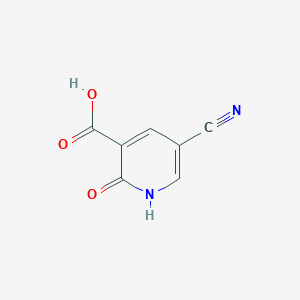 molecular formula C7H4N2O3 B11919898 5-Cyano-2-oxo-1,2-dihydropyridine-3-carboxylic acid 