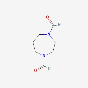 molecular formula C7H12N2O2 B11919920 1,4-Diazepane-1,4-dicarbaldehyde 