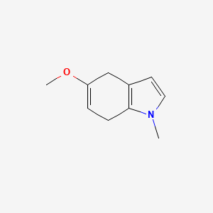 molecular formula C10H13NO B11919939 5-methoxy-1-methyl-4,7-dihydro-1H-indole 