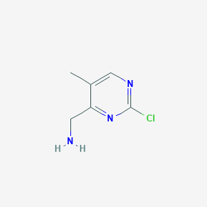 molecular formula C6H8ClN3 B11919953 (2-Chloro-5-methylpyrimidin-4-yl)methanamine 