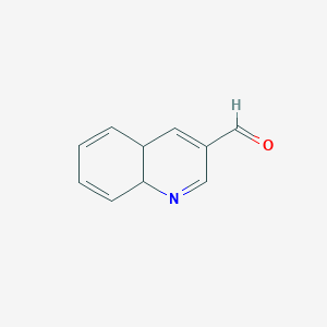 molecular formula C10H9NO B11919956 4a,8a-Dihydroquinoline-3-carbaldehyde 