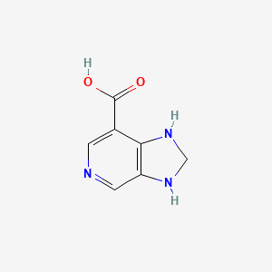 molecular formula C7H7N3O2 B11919975 2,3-Dihydro-1H-imidazo[4,5-c]pyridine-7-carboxylic acid 