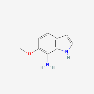 molecular formula C9H10N2O B11919994 6-methoxy-1H-indol-7-amine 