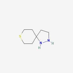 molecular formula C7H14N2S B11920048 8-Thia-1,2-diazaspiro[4.5]decane CAS No. 57215-40-4