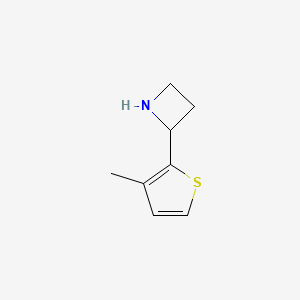 molecular formula C8H11NS B11920114 2-(3-Methylthiophen-2-yl)azetidine CAS No. 777887-41-9