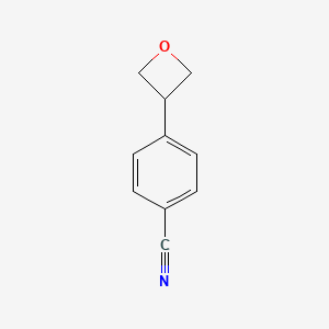 molecular formula C10H9NO B11920139 4-(Oxetan-3-YL)benzonitrile CAS No. 1044507-48-3