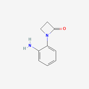 molecular formula C9H10N2O B11920199 1-(2-Aminophenyl)azetidin-2-one 