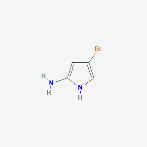 molecular formula C4H5BrN2 B11920206 4-Bromo-1H-pyrrol-2-amine 