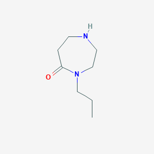 molecular formula C8H16N2O B11920243 4-Propyl-1,4-diazepan-5-one CAS No. 1220038-63-0
