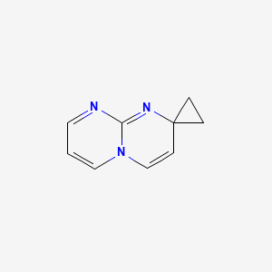molecular formula C9H9N3 B11920249 Spiro[cyclopropane-1,2'-pyrimido[1,2-a]pyrimidine] CAS No. 754213-70-2