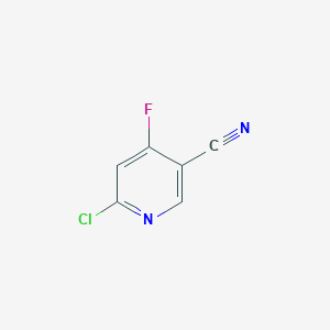 molecular formula C6H2ClFN2 B11920346 6-Chloro-4-fluoronicotinonitrile 