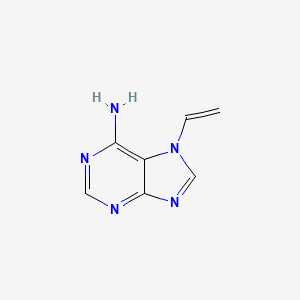 molecular formula C7H7N5 B11920352 7-Vinyl-7H-purin-6-amine 