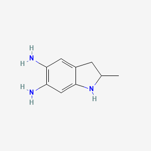 molecular formula C9H13N3 B11920354 2-Methylindoline-5,6-diamine 