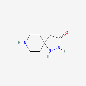 molecular formula C7H13N3O B11920368 1,2,8-Triazaspiro[4.5]decan-3-one CAS No. 561314-54-3