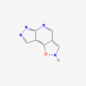 molecular formula C7H4N4O B11920413 2h-Isoxazolo[5,4-d]pyrazolo[3,4-b]pyridine CAS No. 106990-55-0