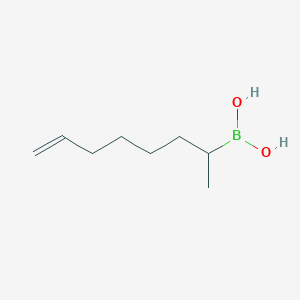 molecular formula C8H17BO2 B11920487 Oct-7-en-2-ylboronic acid 