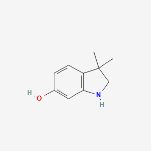 molecular formula C10H13NO B11920499 3,3-Dimethylindolin-6-ol 