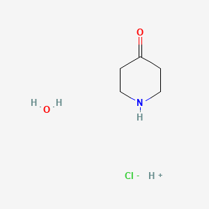 molecular formula C5H12ClNO2 B11920541 4-Piperidone monohydrate, HCl 