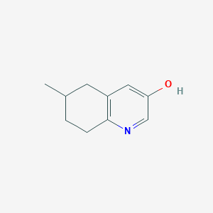 molecular formula C10H13NO B11920546 6-Methyl-5,6,7,8-tetrahydroquinolin-3-ol 